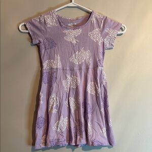 Casual Purple Tiered Sundress with Cap Sleeves